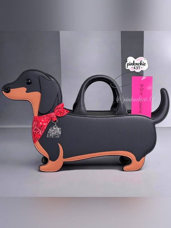 Betsey Johnson Handbags - SOLD! Betsey Johnson Kitsch Cowboy Dachshund Purse Satchel Crossbody Handbag